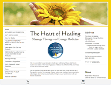 Tablet Screenshot of heartofhealingmassage.com